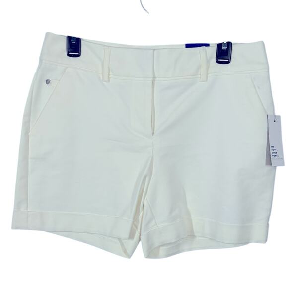 Apt. 9 Mid Rise White Shorts Size 10 NWT - Picture 9 of 9